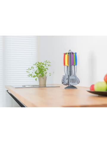 Alpina 7tlg. Kochbesteck-Set in Bunt