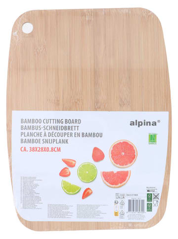 Alpina Deska w kolorze jasnobrązowym do krojenia - 38 x 28 cm