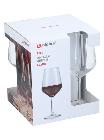 Alpina 4-delige set: wijnglazen - 500 ml