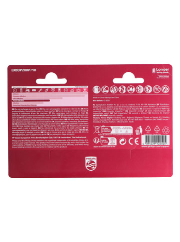 Philips AAA batterijen LR03 - 20 stuks
