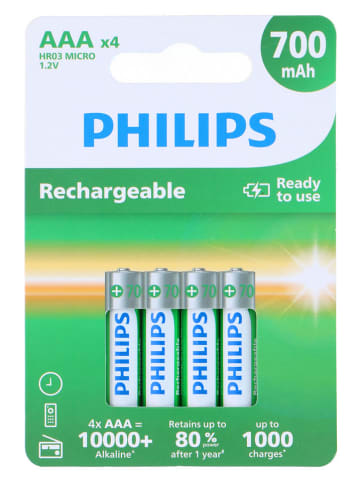 Philips AAA batterijen 700 mAh - 4 stuks