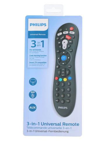 Philips 3-in-1 universele afstandsbediening "SRP3013/10" zwart - (H)18 cm