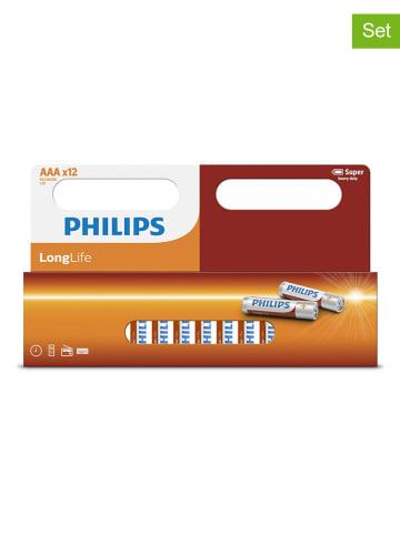 Philips 2-delige set: AAA batterijen R03 - 2x 2 stuks