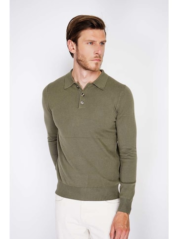 C& Jo Sweter w kolorze khaki