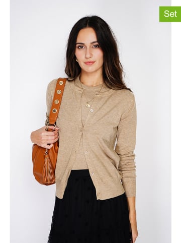 C& Jo 2tlg. Twinset in Camel