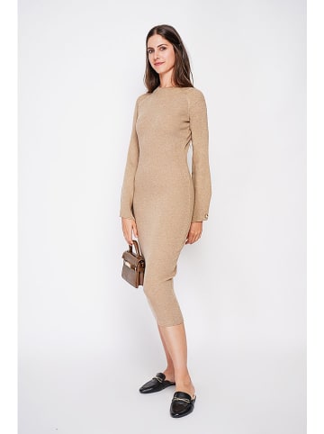 C& Jo Strickkleid in Camel