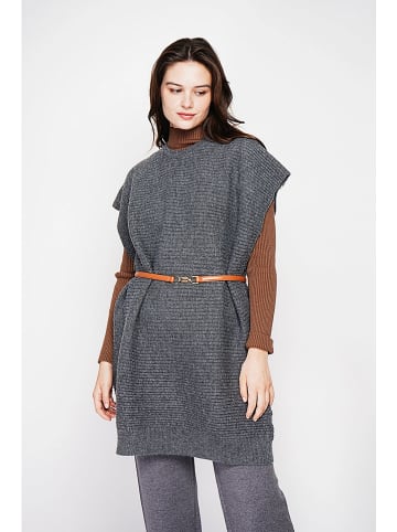 C& Jo Strickkleid in Grau