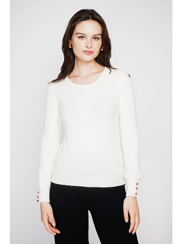 C& Jo Pullover in Weiß