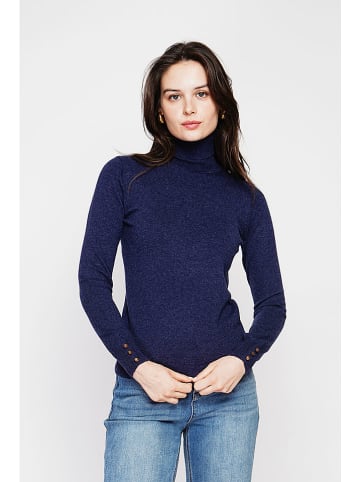 C& Jo Rollkragenpullover in Dunkelblau