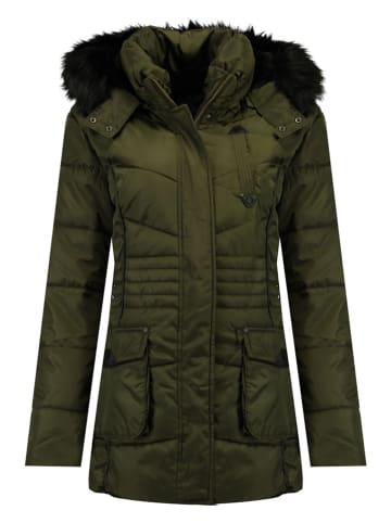 Geographical Norway Wintermantel "Bouvar" in Dunkelgrün