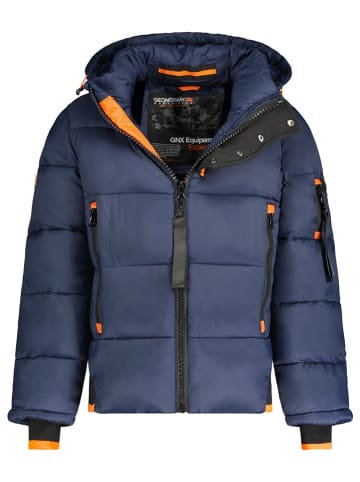Geographical Norway Kurtka pikowana "Calix" w kolorze granatowym