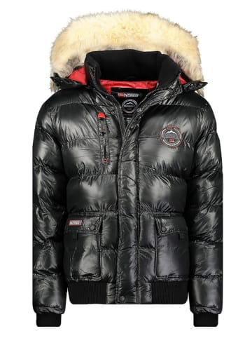Geographical Norway Kurtka pikowana "Bugs" w kolorze czarnym