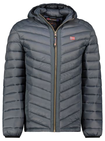 Geographical Norway Steppjacke "Carliti hood" in Anthrazit
