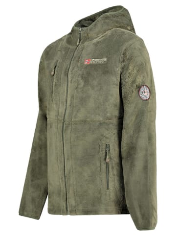 Geographical Norway Kurtka polarowa "Upload" w kolorze khaki