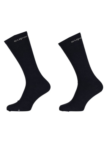 super.natural 2er-Set: Wollsocken "Guardians" in Schwarz