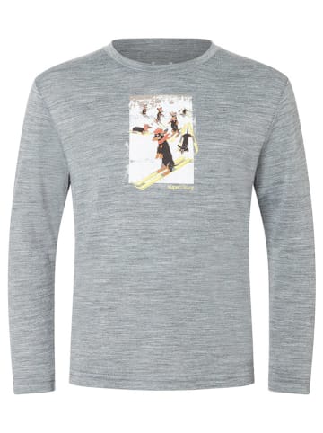 super.natural Functioneel shirt "Dachshund Party" grijs