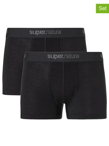 super.natural 2er-Set: Funktionsboxershorts in Schwarz
