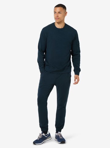super.natural Trui "Alpine Brush Crewneck" donkerblauw