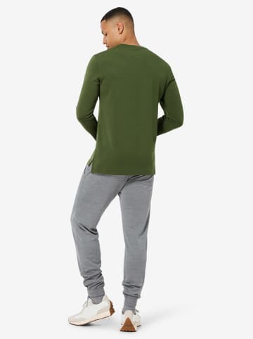 super.natural Longsleeve "Wooden Planks Brush" in Khaki