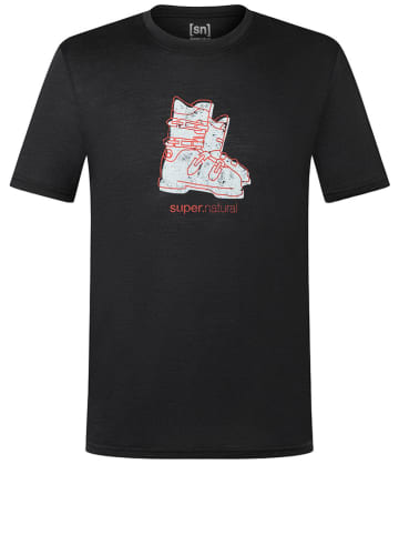 super.natural Functioneel shirt "Lets Shoe Tee" zwart