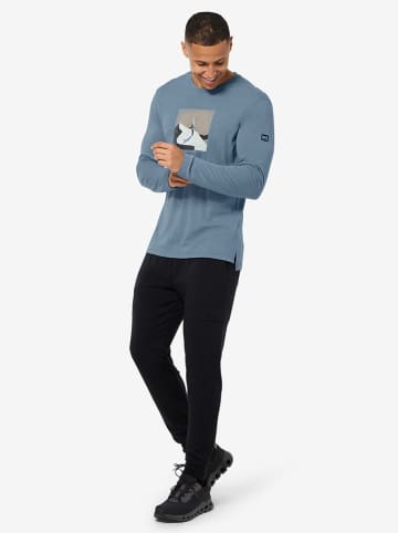 super.natural Funktionslongsleeve "Almost Done" in Blau