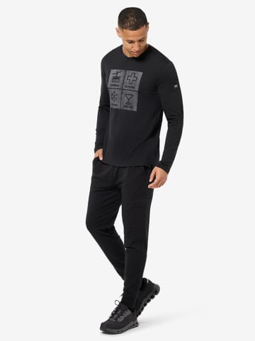super.natural Functionele longsleeve "Swiss Lodge" zwart