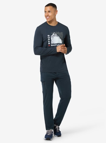 super.natural Functionele longsleeve "Super Mountain Bio" donkerblauw