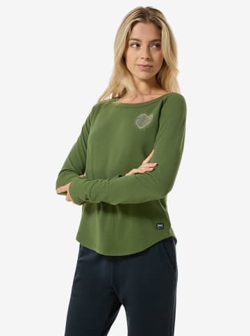 super.natural Longsleeve "Little Heartwood Crew" in Khaki