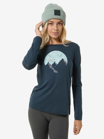 super.natural Funktionslongsleeve "Gondola" in Dunkelblau