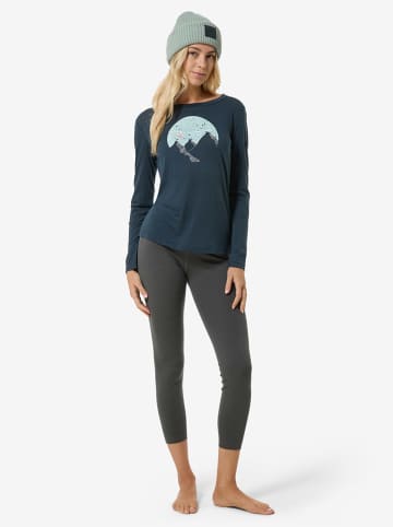 super.natural Functionele longsleeve "Gondola" donkerblauw