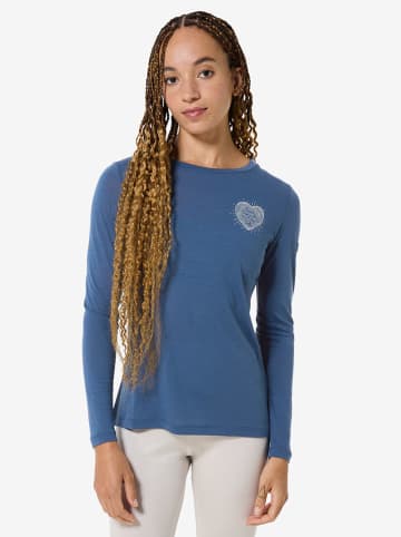 super.natural Longsleeve "Little Heartwood" in Blau