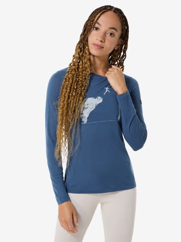 super.natural Functionele longsleeve "Jumping Jacky" blauw