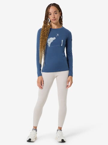 super.natural Functionele longsleeve "Jumping Jacky" blauw