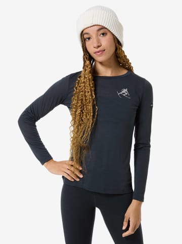 super.natural Functionele longsleeve "Tonie" donkerblauw