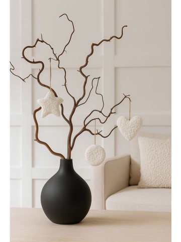 ABERTO DESIGN 3-delige set: decohangers crème - (L)12 cm