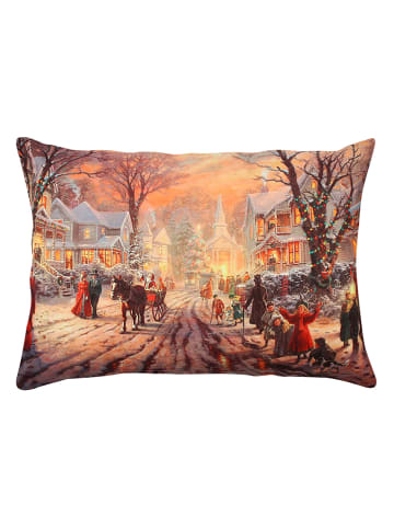 Colorful Cotton Poduszka w kolorze pomarańczowo-brązowym