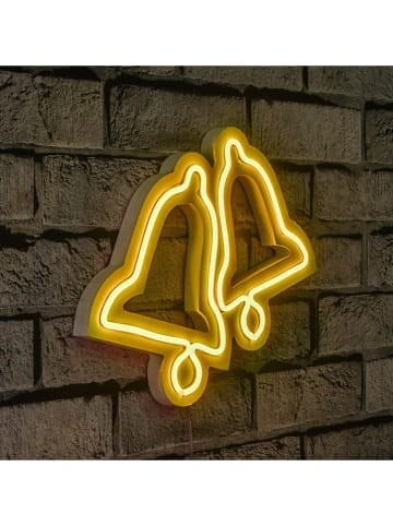 ABERTO DESIGN Decoratieve ledlamp geel - (B)30 x (H)25 cm