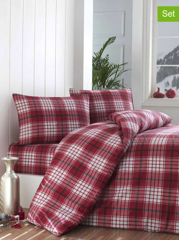 Colourful Cotton 3-częściowy zestaw w kolorze czerwonym