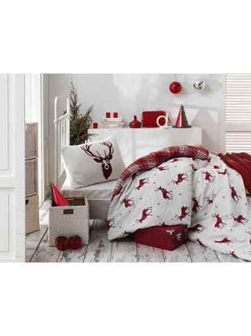 Colourful Cotton Komplet pościeli w kolorze biało-czerwonym