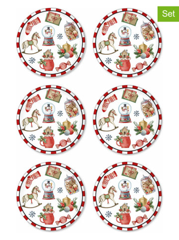 Hermia 6er-Set: Dessertteller in Bunt - Ø 19 cm