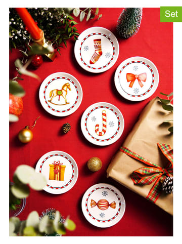 Hermia 6-delige set: mini-schaaltjes meerkleurig - Ø 10 cm