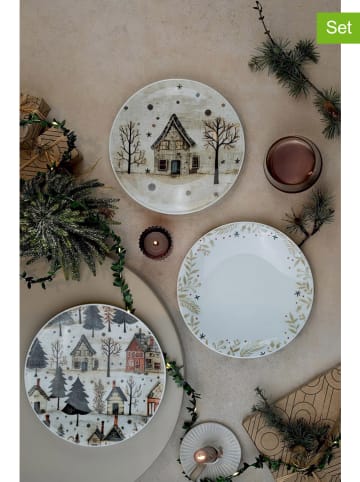 Hermia 6er-Set: Dessertteller in Beige - Ø 21 cm