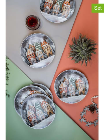 Hermia 6er-Set: Dessertteller in Bunt - Ø 21 cm