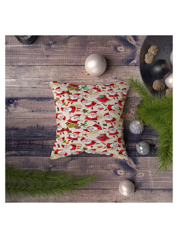 Colorful Cotton Kussen beige/rood