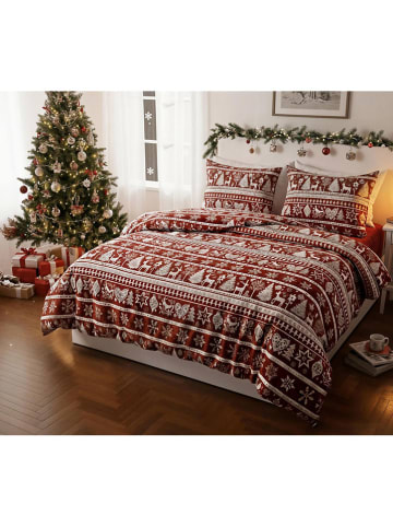 Colourful Cotton Komplet pościeli w kolorze czerwonym