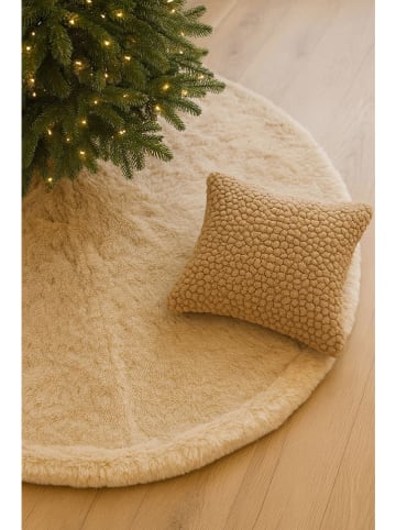 ABERTO DESIGN Weihnachtsbaum-Teppich in Beige