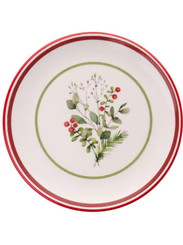 Hermia Talerzyki deserowe (6 szt.) w kolorze kremowo-czerwonym - Ø 19,3 cm