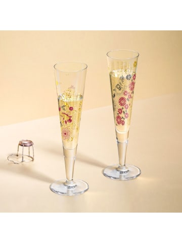 RITZENHOFF Champagnerflöte "Goldnacht" in Gold/ Rot - 200 ml