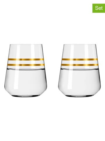 RITZENHOFF 2-delige set: glazen "Deluxe" goudkleurig - 510 ml
