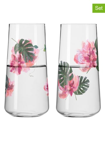 RITZENHOFF 2er-Set: Gläser in Rosa - 614 ml